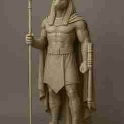 Anubis Statue STL File for 3D Printing