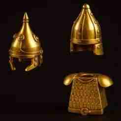 Arab Warrior Armor & Helmet Set – Custom LEGO Minifigure Accessories