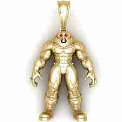 Armored Warrior Pendant 3D  printable Model