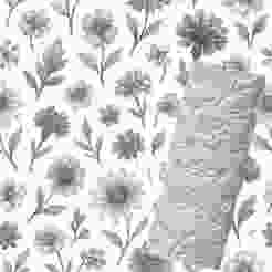 Assorted Wildflowers | Organic Debossed Pattern Roller for Clay | Mixed Flower 3D Print Design