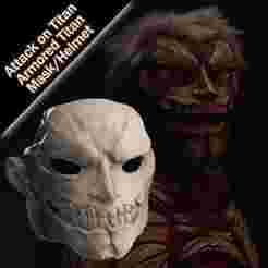 Attack on Titan Armored Titan Reiner Cosplay Helmet/Mask STL