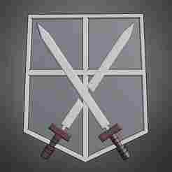 Attack On Titan Trainee Corps Emblem Logo for Cosplay