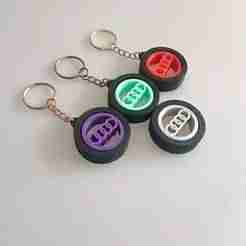 Audi Gyroscope Tire Keychain – Rotating Logo