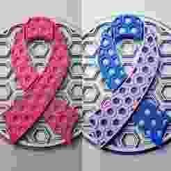 Awareness Ribbon Dimensional Mosaic