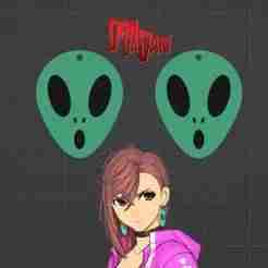 Ayase Momo Alien Earrings - DanDaDan