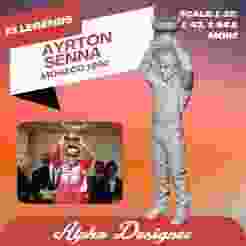 AYRTON SENNA MONACO 1992 1/64 1/43 1/32