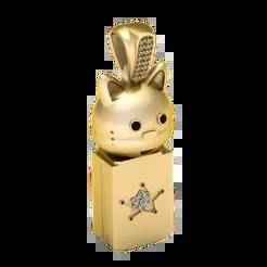 Baby Cat Pendant – 3D Printable Jewelry Model | Cute Kitten Gold Design