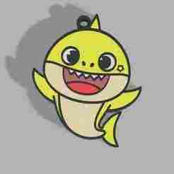 Baby Shark Keychain - Shark