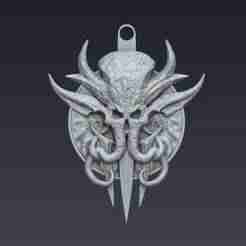 Baldurs Gate Logo Keychain