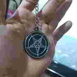 Baphomet Keychain