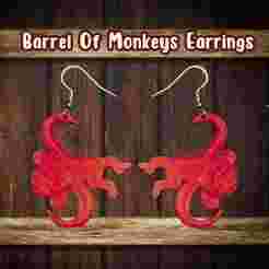 Barrel Of Monekys Earrings