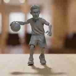 Basketball Player Cartoon Character 3D Printable M