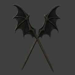 🦇 Bat Wings Hairpin