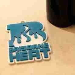 BBL Brisbane Heat badge color printable and renderable