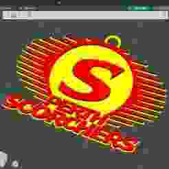 BBL Perth Scorchers badge color printable and renderable