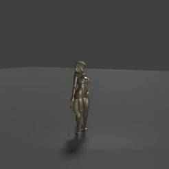 Beautiful Amazon warrior with sword