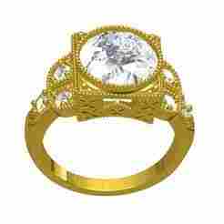 Beautiful Art Deco Engagement Ring 2