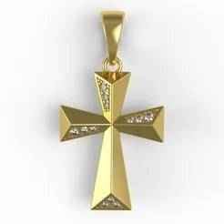 Beautiful Diamond Cross Pendant