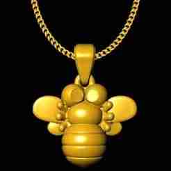 bee pendant charm