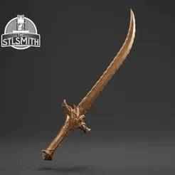 Belm Scimitar Baldur's Gate Life Size Prop STL
