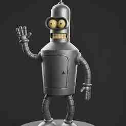 Bender Bending Rodriguez (Futurama) - Mini Figure | Highly Detailed 3D Print Model