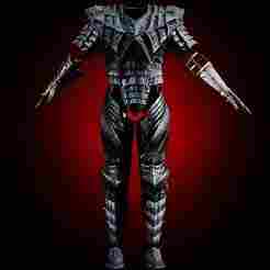 BERSERK ARMOR GUTS FULL COSPLAY SET life size replica with wearable cannon arm - Berserk Fan Art