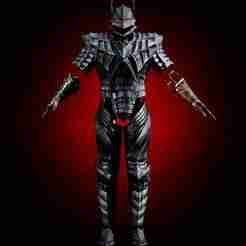 BERSERK ARMOR GUTS FULL COSPLAY SET with helmet and wearable cannon arm life size replica - Berserk Fan Art
