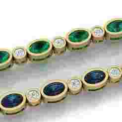 Bezel Bracelet with Lock