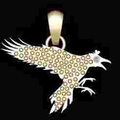 BIRD DESIGN PENDANT 3D PRINTABLE MODEL   3d printable model