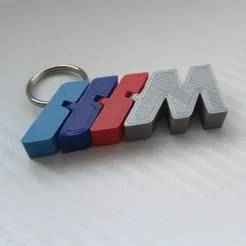 BMW Logo Movable Keychain – Multi-Part 3D Printable Fidget Key Ring
