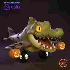 Bombardiro Crocodile - Halloween Version 🎃🧟‍♂️