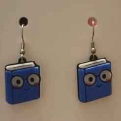 Book Earrings & Keychain | No AMS Needed | Back to School Teacher Gift 3D Print STL