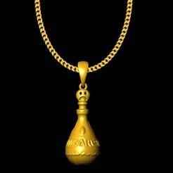 bottle pendant charm