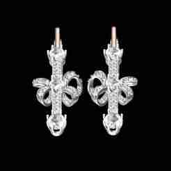 Bow Cross Earring