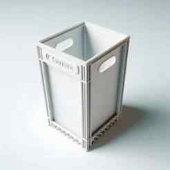 Box Shape Holder 3D Print – Decorative Desk Organizer Showpiece