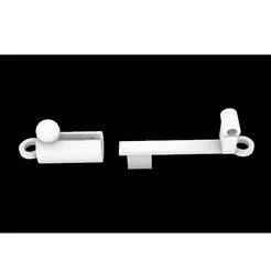 Bracelet or chain clasp, non-resort, tubular mechanism