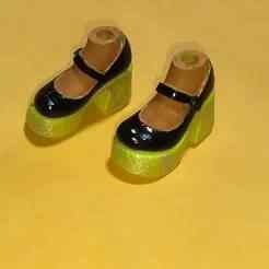 Bratz Dolls Shoes Mary Jane style Flame