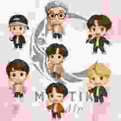 BTS Chibi Cartoon 3D Print STL Pack | Set Completo 7 Integrantes K-Pop Figures