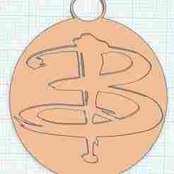 Buffy Keychain – Fan Art B Logo Pendant STL