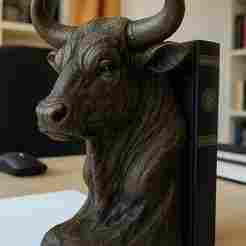 BULL BOOK HOLDER / DECOR / STATUE
