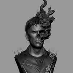 Bust - Jhonny Blaze 3D printing model V2