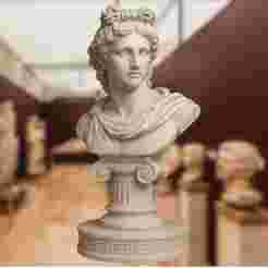 Bust of Apollo - 3D model of mythological sculpture for printing