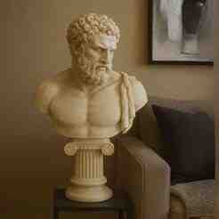 Bust of Hercules - 3D model of classical sculpture for printing
