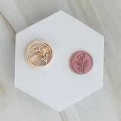 Calla Lily Polymer Clay Stamp / Cutter