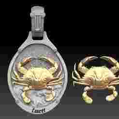 Cancer Zodiac Pendant