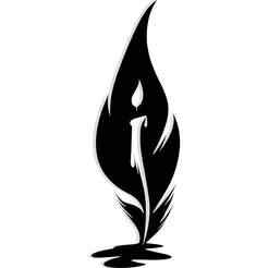candle melting into a feather 2 - 2D/3D Wall Art STL+SVG For CNC Router, Plasma, Waterjet, Laser & 3D Printer