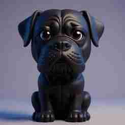 Cane Corso Bobblehead 3D Model – Cute Dog Figurine