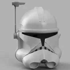 Captain Rex Hot Toys type Phase 2 Helmet ROTS (Commander) Star Wars Cosplay 1:1