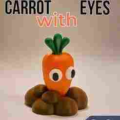 Carrot with eyes figure
