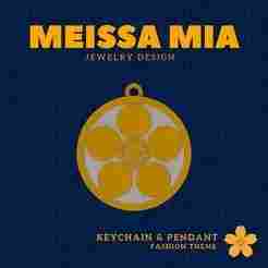 Carry Tradition – 3D Print File for Samurai Crest Keychain & Pendant - Japanese Samurai Family Crest Keychain - Kamon Pendant - Girl's Fashion Accessories - Coat of arm and Heritage Insignia